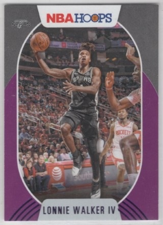 2020-21 Hoops - Purple #167 - Lonnie Walker IV - San Antonio Spurs