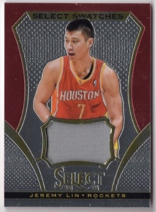 2013-14 Select - Swatches #60 - Jeremy Lin MEM - Houston Rockets