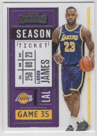 2020-21 Panini Contenders - #081 LeBron James - LA Lakers