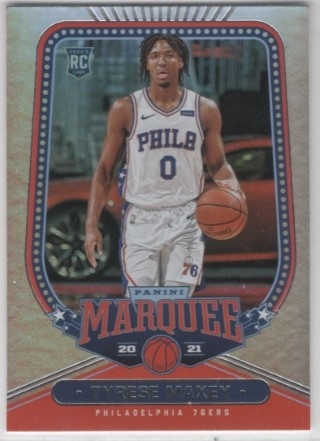 2020-21 Panini Chronicles - #260 Marquee - Tyrese Maxey - ROOKIE - Philadelphia 76ers
