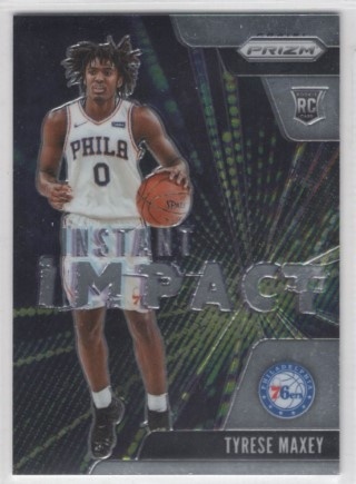 2020-21 Panini Prizm - Instant Impact #16 - Tyrese Maxey - ROOKIE - Philadelphia 76ers