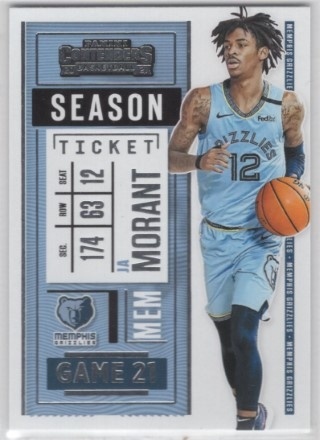 2020-21 Panini Contenders - #075 Ja Morant - Memphis Grizzlies