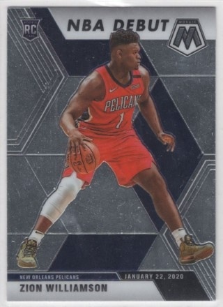 2019-20 Panini Mosaic - #269 NBA Debut - Zion Williamson - ROOKIE - New Orleans Pelicans