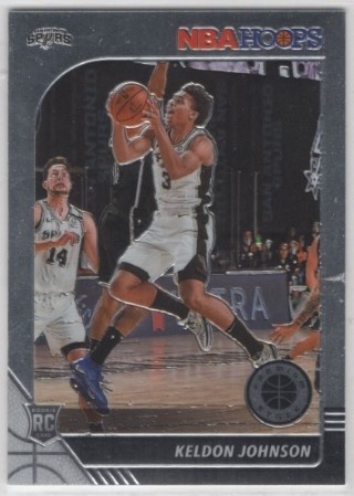2019-20 Hoops Premium Stock - #224 Keldon Johnson - ROOKIE - San Antonio Spurs