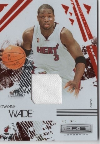 2009-10 Rookies & Stars Longevity - Materials Ruby #47 - Dwyane Wade MEM, SN250 - Miami Heat