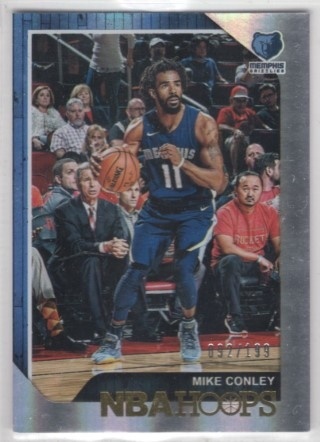 2018-19 Hoops - Silver #193 - Mike Conley SN199 - Memphis Grizzlies