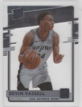 2020-21 Clearly Donruss - #100 Rated Rookie - Devin Vassell - ROOKIE - San Antonio Spurs