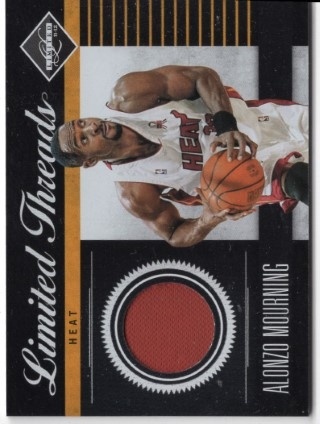 2011-12 Limited - Limited Threads #43 - Alonzo Mourning MEM, SN99 - Miami Heat