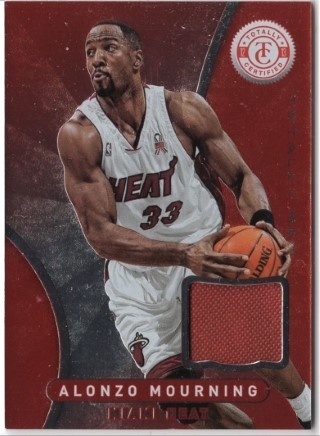 2012-13 Totally Certified - Totally Red Memorabilia #056 - Alonzo Mourning MEM - Miami Heat