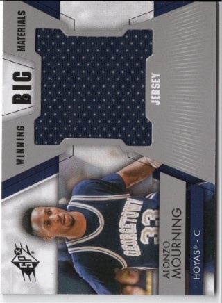 2014-15 SPx - Winning Big Materials #WM-AM - Alonzo Mourning MEM - Georgetown Hoyas