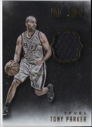 2014-15 Panini Noir - Acetate Noir Materials Prime #ANP-TP - Tony Parker MEM, SN25 - San Antonio Spurs