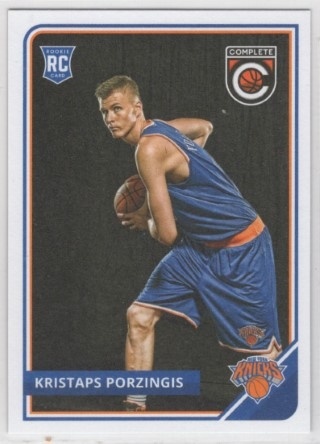 2015-16 Panini Complete - #319 Kristaps Porzingis - ROOKIE - New York Knicks