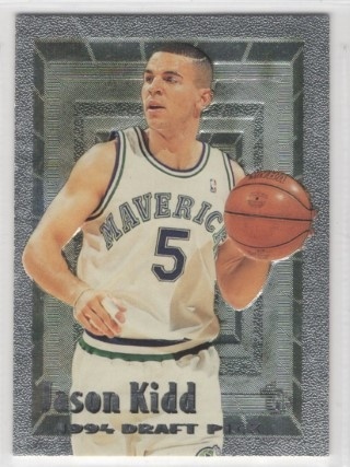 1994-95 Topps Embossed - #102 Jason Kidd FOIL - ROOKIE - Dallas Mavericks