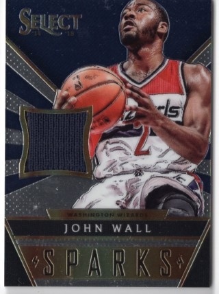 2014-15 Select - Sparks Jerseys #14 - John Wall MEM, SN149 - Washington Wizards