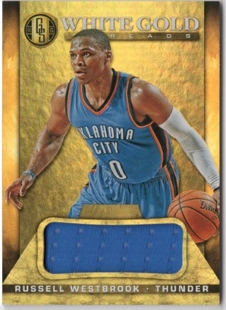 2014-15 Panini Gold Standard - White Gold Threads #34 - Russell Westbrook MEM, SN49 - OKC Thunder