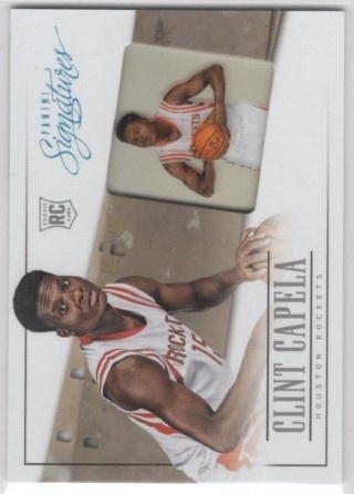 2013-14 Panini Signatures - Draft X Change - #25 Clint Capela - ROOKIE - Houston Rockets