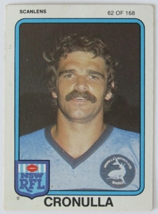 NRL - 1981 Scanlens - #062 Rex Williams - Cronulla Sharks
