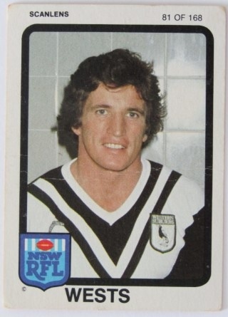 NRL - 1981 Scanlens - #081 Garry Dowling - Western Suburbs Magpies