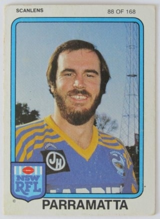 NRL - 1981 Scanlens - #088 Neville Glover - Parramatta Eels