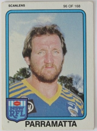 NRL - 1981 Scanlens - #096 Ray Price - Parramatta Eels