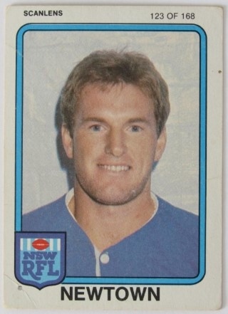 NRL - 1981 Scanlens - #123 Mark O'Brien - Newtown Jets