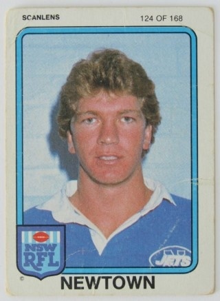 NRL - 1981 Scanlens - #124 John Mackay - Newtown Jets