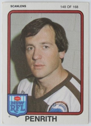 NRL - 1981 Scanlens - #148 Tim Sheens - Penrith Panthers