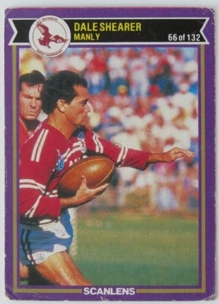 NRL - 1987 Scanlens - #066 Dale Shearer - Many Sea Eagles
