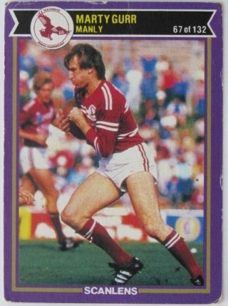 NRL - 1987 Scanlens - #067 Marty Gurr - Many Sea Eagles