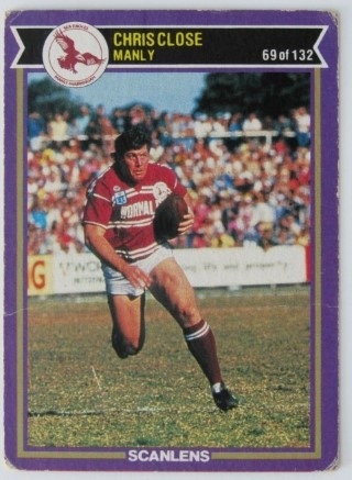 NRL - 1987 Scanlens - #069 Chris Close - Many Sea Eagles