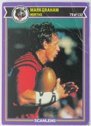 NRL - 1987 Scanlens - #079 Mark Graham - North Sydney Bears