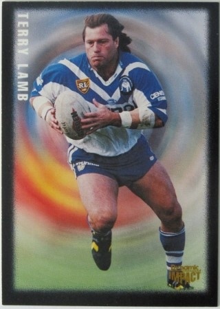 NRL - 1995 Dynamic Pizza Hut - #09 Terry Lamb PROMO - Canterbury Bulldogs