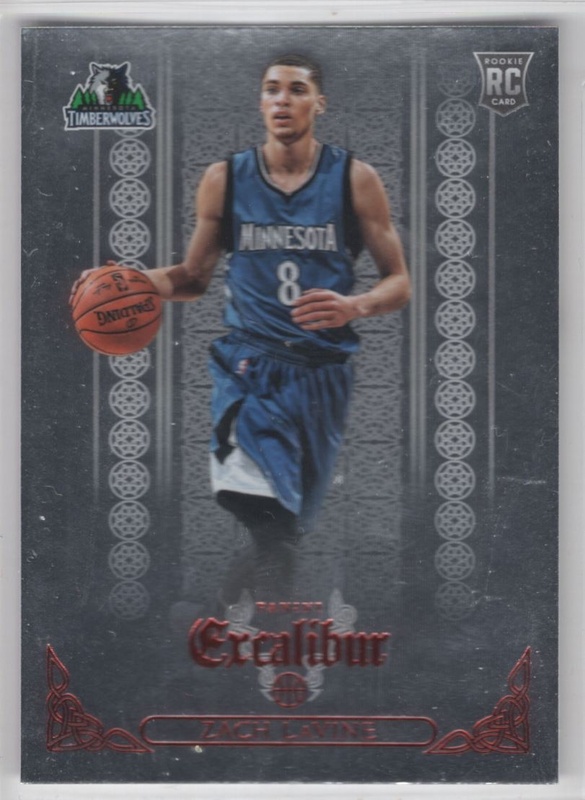 2014-15 Panini Excalibur - Knights Templar #154 - Zach LaVine ROOKIE - Minnesota Timberwolves
