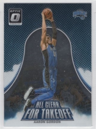 2017-18 Donruss Optic - All Clear for Takeoff #01 - Aaron Gordon - Orlando Magic