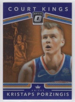 2017-18 Donruss Optic - Court Kings Purple #14 - Kristaps Porzingis - New York Knicks