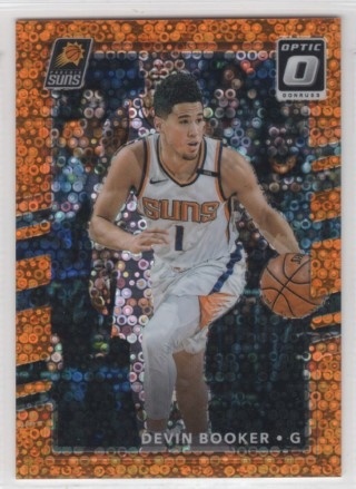 2017-18 Donruss Optic - Fast Break Orange #117 - Devin Booker SN193 - Phoenix Suns