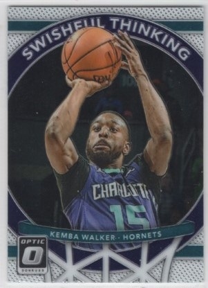 2017-18 Donruss Optic - Swishful Thinking #08 - Kemba Walker - Charlotte Hornets