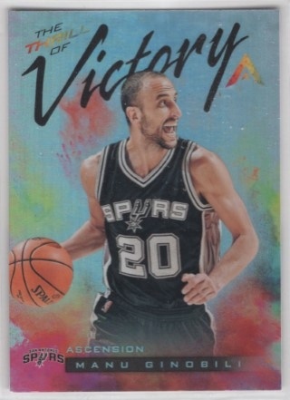 2017-18 Panini Ascension - The Thrill of Victory #TOV09 - Manu Ginobili - San Antonio Spurs