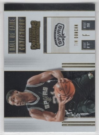 2017-18 Panini Contenders - Hall of Fame Contenders #02 - Tim Duncan - San Antonio Spurs
