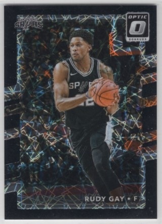 2017-18 Donruss Optic - Black Velocity #133 - Rudy Gay SN39 - San Antonio Spurs