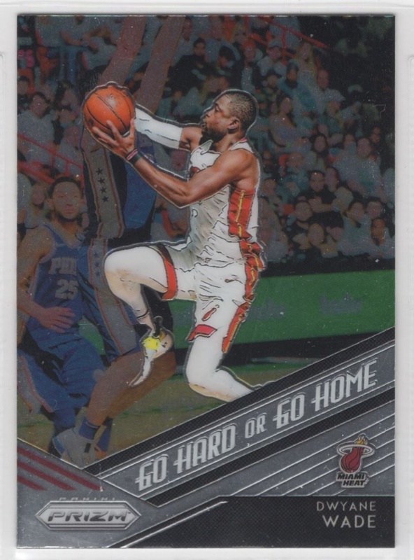 2018-19 Panini Prizm - Go Hard or Go Home #15 - Dwyane Wade - Miami Heat