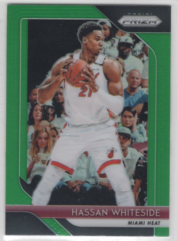 2018-19 Panini Prizm - Prizm Green #196 - Hassan Whiteside - Miami Heat