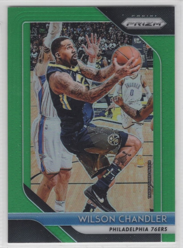 2018-19 Panini Prizm - Prizm Green #249 - Wilson Chandler - Philadelphia 76ers