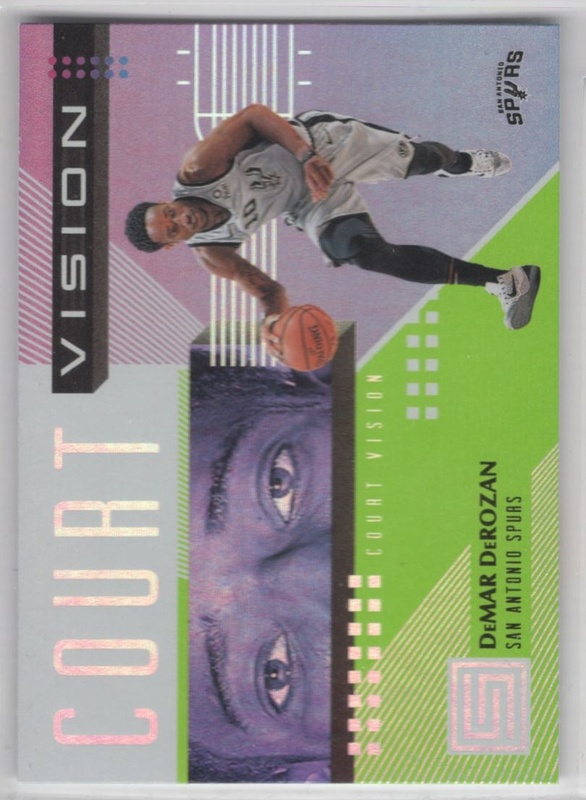 2018-19 Panini Status - Court Vision Green #01 - DeMar DeRozan - San Antonio Spurs
