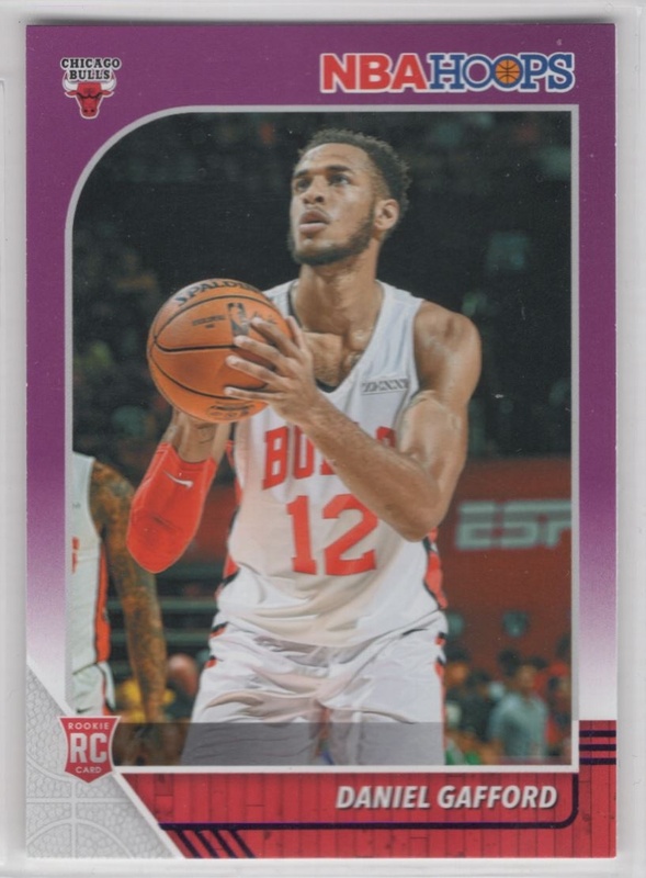 2019-20 Hoops - Purple #243 - Daniel Gafford - ROOKIE - Chicago Bulls