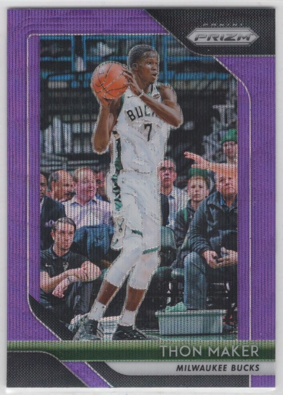 2018-19 Panini Prizm - Prizm Purple Wave #27 - Thon Maker - Milwaukee Bucks