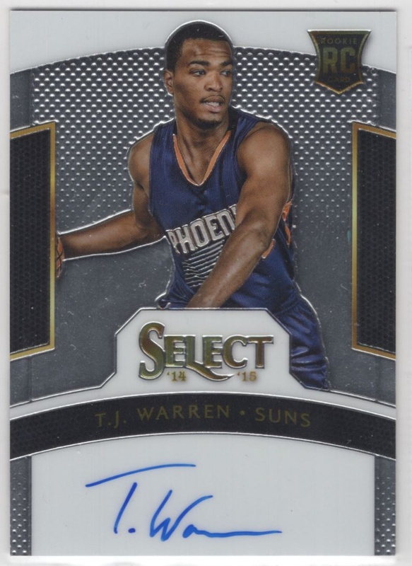 2014-15 Select - Rookie Signatures #RS-TJ - T.J. Warren AUTO, SN275 - ROOKIE - Phoenix Suns