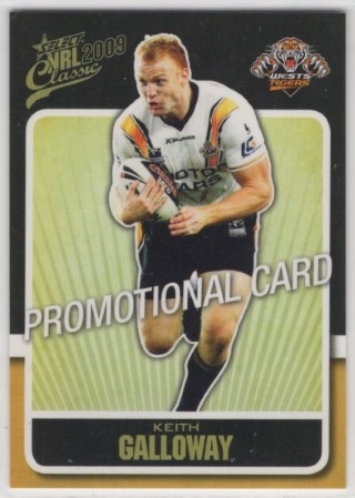 NRL - 2009 Select Classic - Promotional Card #188 - Keith Galloway PROMO - Wests Tigers