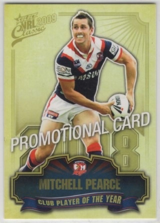 NRL - 2009 Select Classic - Promotional Card #CP14 - Mitchell Pearce PROMO - Sydney Roosters