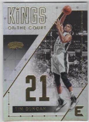 2017-18 Panini Essentials - Kings of the Court #KC-27 - Tim Duncan - San Antonio Spurs